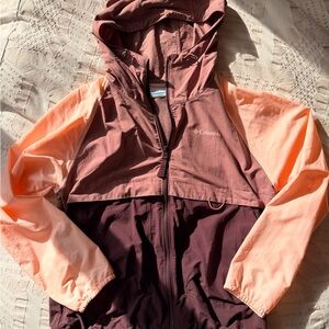 Columbia Pink and Purple Windbreaker